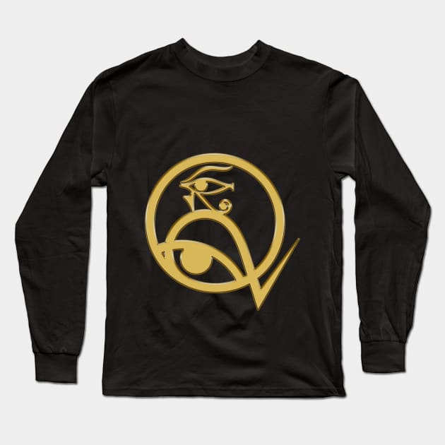 Eye of Horus/Ra GOLD Long Sleeve T-Shirt by VISION2020